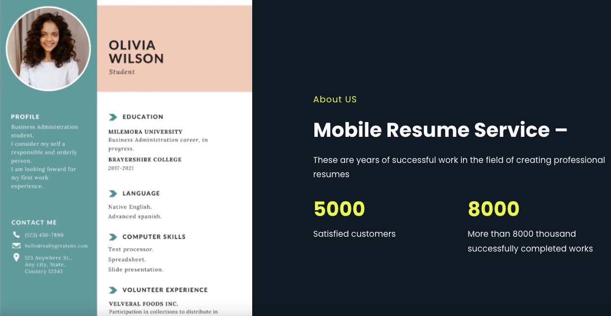 how to do resume on phone